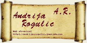 Andrija Rogulić vizit kartica